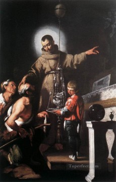 ベルナルド・ストロッツィ Painting - アルカンターラの聖ディエゴの奇跡 イタリア・バロック様式 ベルナルド・ストロッツィ